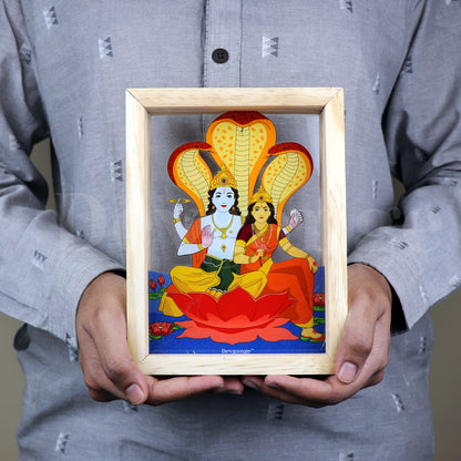 Laxmi Narayan Transparent Photo Frame Table Top
