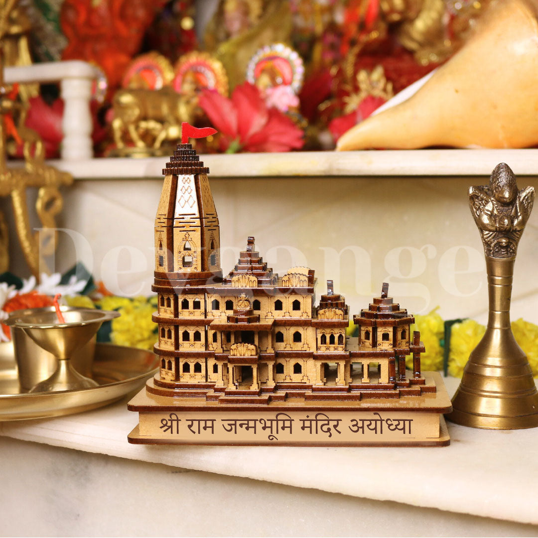 Shree Ram Janmabhoomi Wooden Temple with LED light, Ayodhya