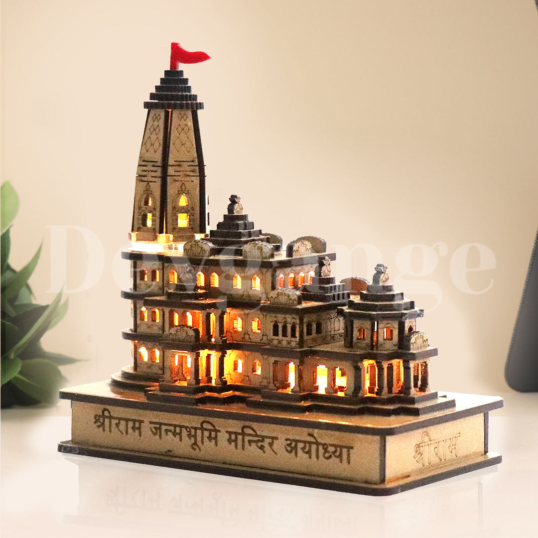 Shree Ram Janmabhoomi Wooden Temple with LED light, Ayodhya – Devgange